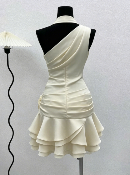 Sexy Sheath One Shoulder Short Mini Formal 8th Grade Homecoming Dresses Middle School Short Cocktail Dress Hoco Outfits DH1892