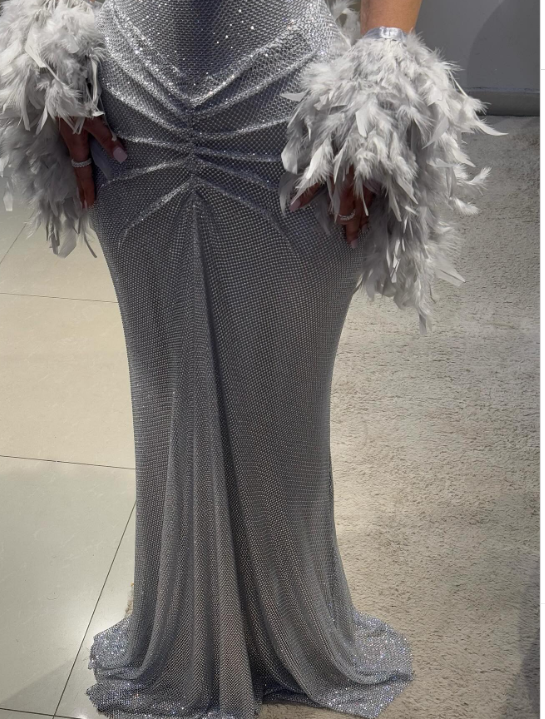 silver graduation dress A Line V Neck Gray Lace Appliques Short Prom Homecoming D abcprom sheer bodice Pale Silver Gray Sparkly Beading