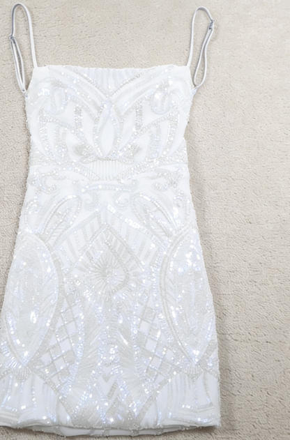 Sexy Sheath Spaghetti Straps Sequin Royal Blue Short Formal Homecoming Dress Middle School Short 16th Birthday Outfits Graduation Dress Cocktail Dresses DH2226