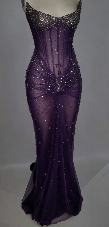 Sexy Meerjungfrau Trägerlos Champagner Ärmellos Schwarz Mädchen Abend Party Kleider Abendkleid Spezielle Abendkleider Ballkleid DH2361