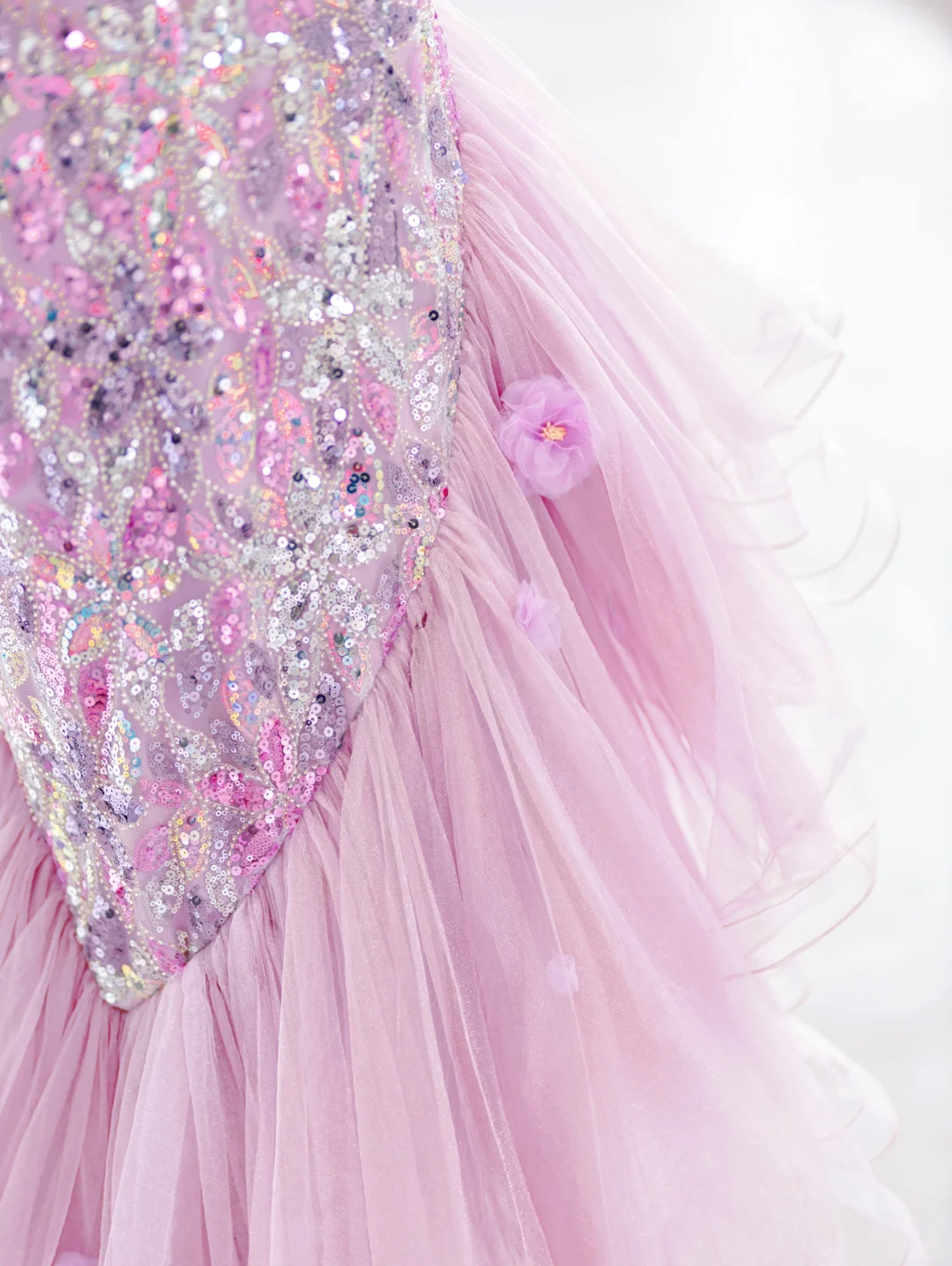 Modest Mermaid One Shoulder Pink Sequin Long Evening Party Gowns Evening Dress Special Formal Dresses Prom Dress DH2792
