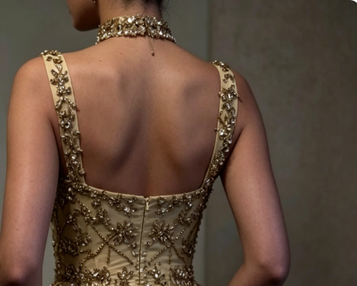 Jolie robe fourreau à col carré sans manches, courte et formelle, dorée, pour le bal de fin d'année, pour le collège, tenue d'été Hoco, DH444