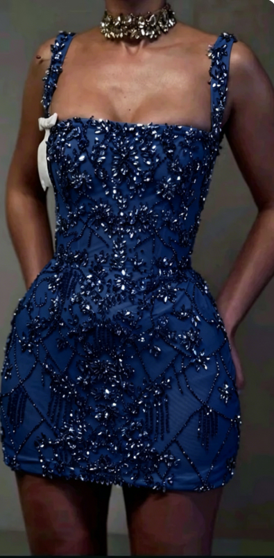 Jolie robe fourreau à col carré sans manches, courte et formelle, dorée, pour le bal de fin d'année, pour le collège, tenue d'été Hoco, DH444