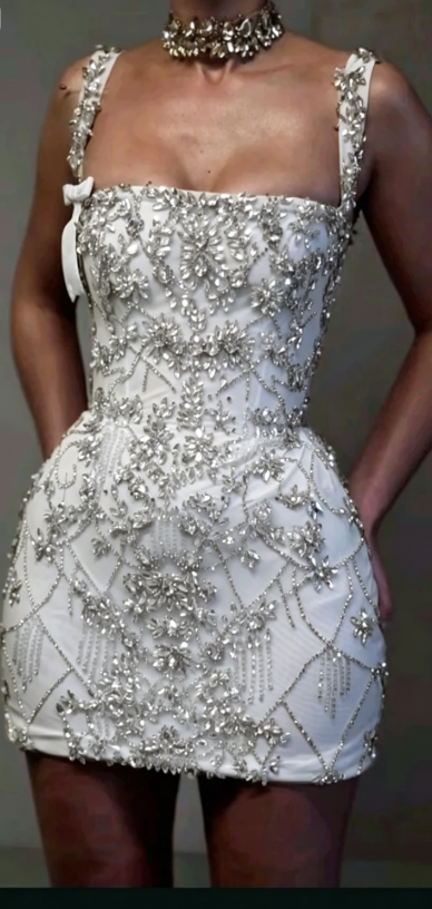 Jolie robe fourreau à col carré sans manches, courte et formelle, dorée, pour le bal de fin d'année, pour le collège, tenue d'été Hoco, DH444