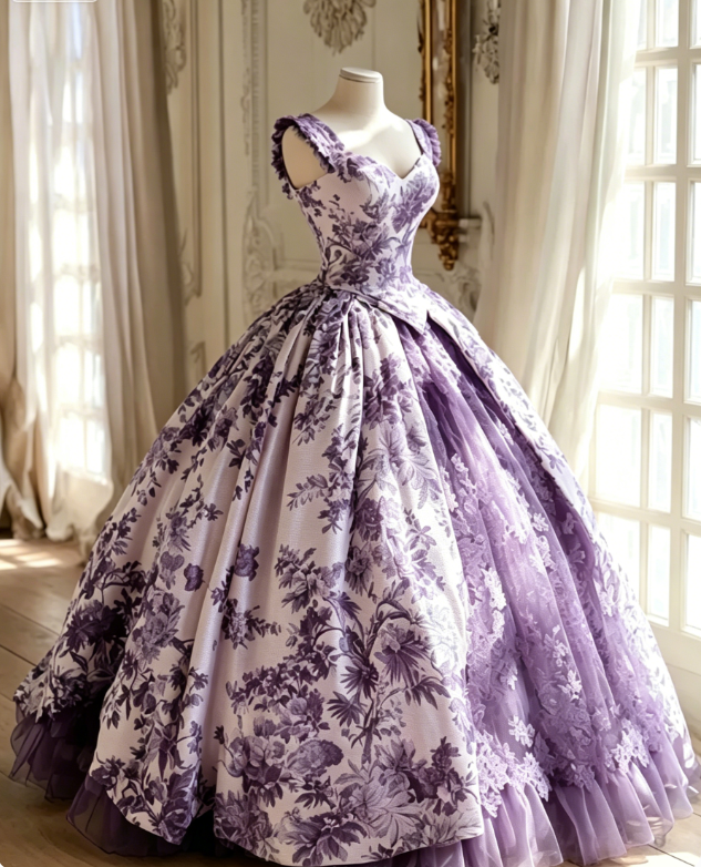 Gorgeous A-Line  Long Prom Dresses Tulle Floral Green Evening Dresses Straps Birthday Dresses DP04676