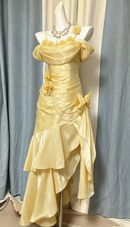 Süßes Ballkleid Spaghettiträger Silbergrau Mini Kurzes Formales Homecoming-Kleid Party Kurzes Ballkleid Hoco Kleider DH2684