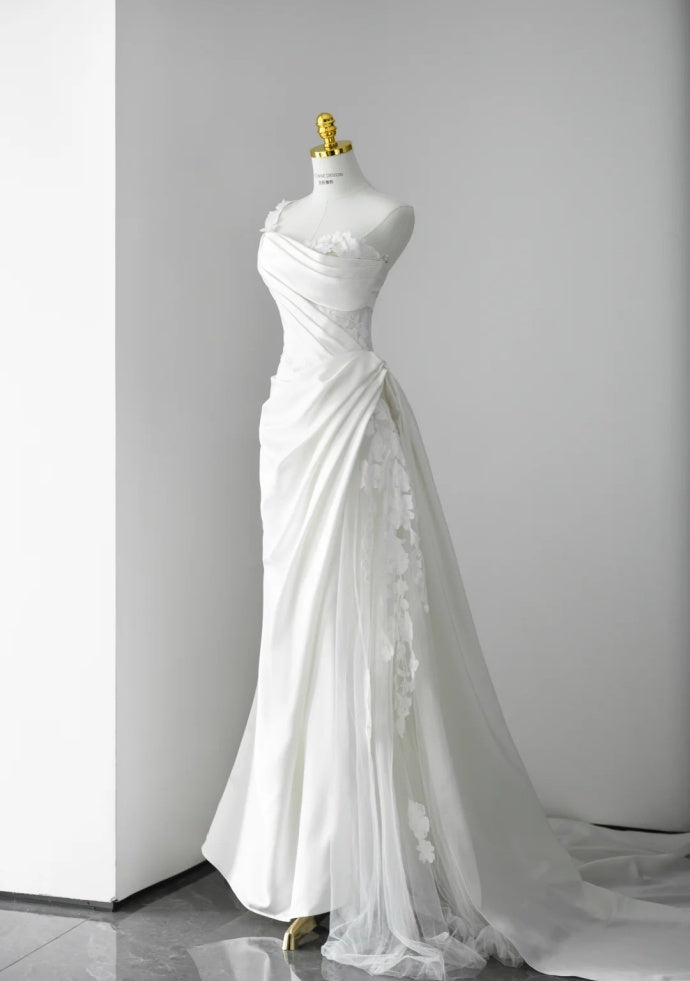Robe de bal courte à bretelles spaghetti, gris argenté, robe de soirée courte, robe de bal Hoco DH2684