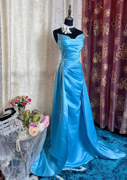 Robe de bal courte à bretelles spaghetti, gris argenté, robe de soirée courte, robe de bal Hoco DH2684