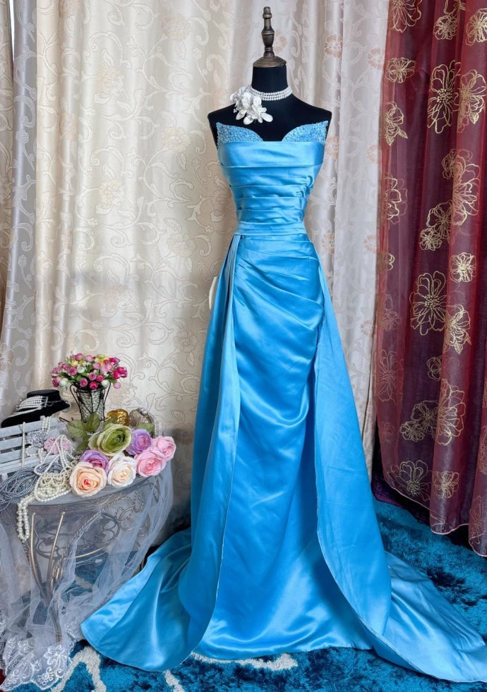 Robe de bal courte à bretelles spaghetti, gris argenté, robe de soirée courte, robe de bal Hoco DH2684