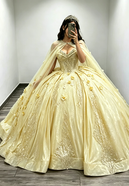 Wunderschönes Schatz-Ballkleid Quinceanera-Kleid Satin-Applikation Langes Geburtstags-Kleid Hellblaues Sweet 16 Kleid DP05644