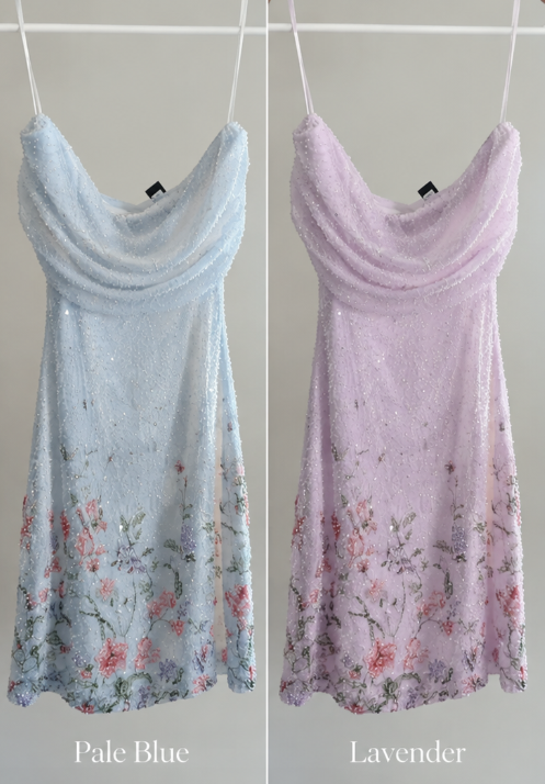 Robe Vintage Rose Hoco Bustier Robe d'Anniversaire Fourreau Mousseline Perles Robe de Soirée DP05986