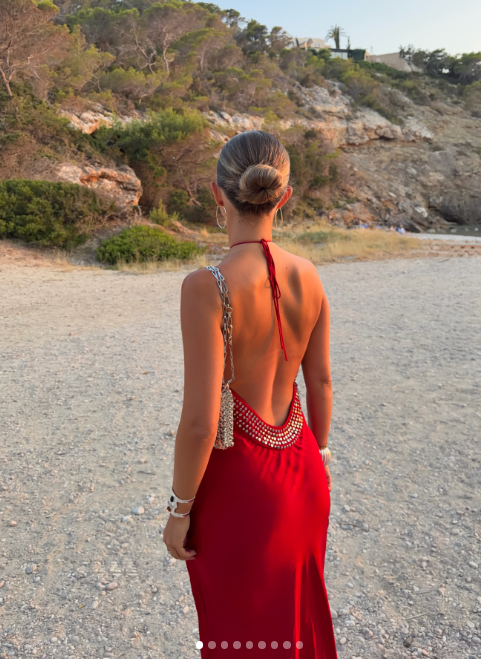 Fashion Red Sheath Satin Long Prom Dress DP06997