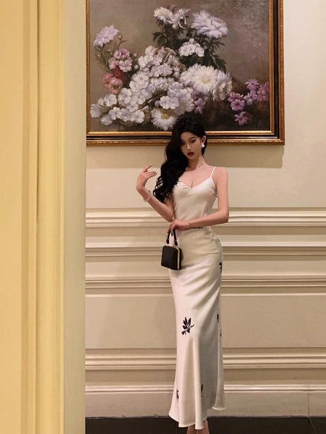 Edles Meerjungfrauen-Kleid aus weißem Satin, lang, für den 18. Geburtstag, Partykleid, Outfits für den 21. Geburtstag, Ideen für Geburtstagskleider für Frauen, DP1294