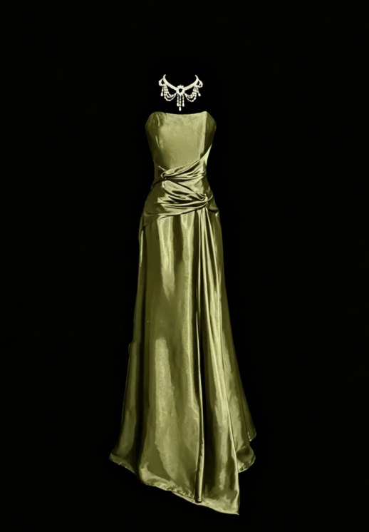 Edles Meerjungfrau-Maxikleid in Königsblau aus Satin, Abendkleid, langes Ballkleid, DP238