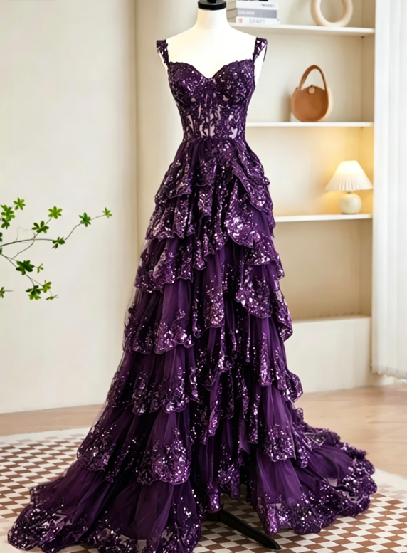 Robe de bal longue noire sexy en tulle et sequins, coupe trapèze, robe de soirée longue noire à sequins DP275