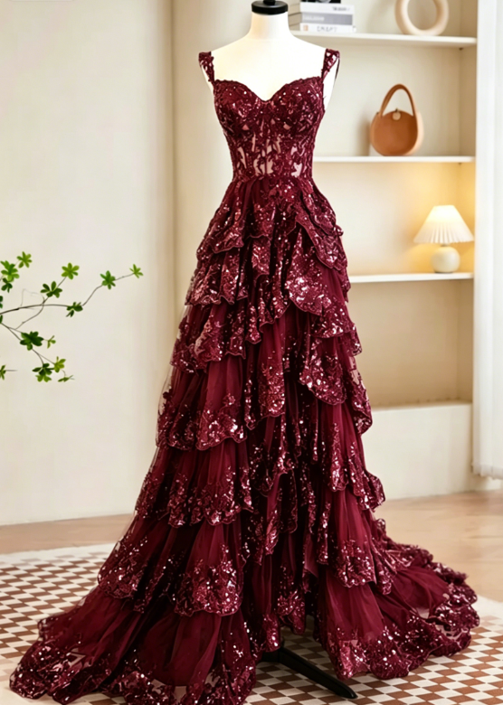 Robe de bal longue noire sexy en tulle et sequins, coupe trapèze, robe de soirée longue noire à sequins DP275