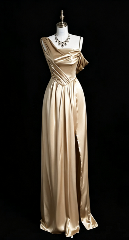 Robe de bal courte à bretelles spaghetti, gris argenté, robe de soirée courte, robe de bal Hoco DH2684