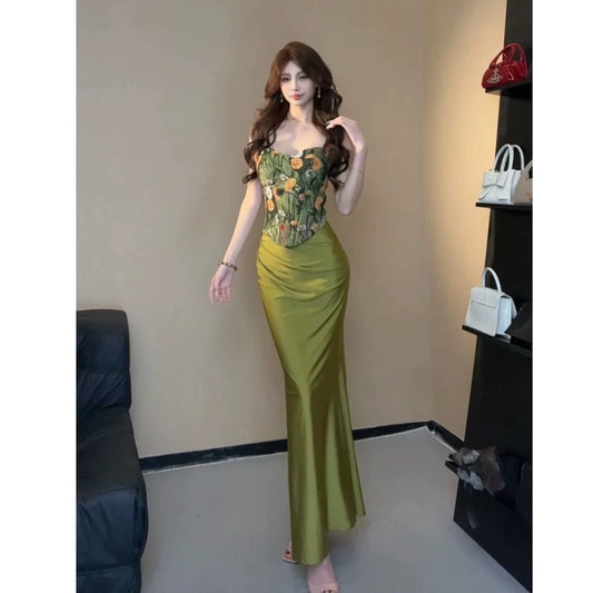 Fashion Green Dress S910