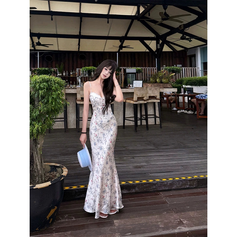 Damenkleid mit Blumenmuster S976