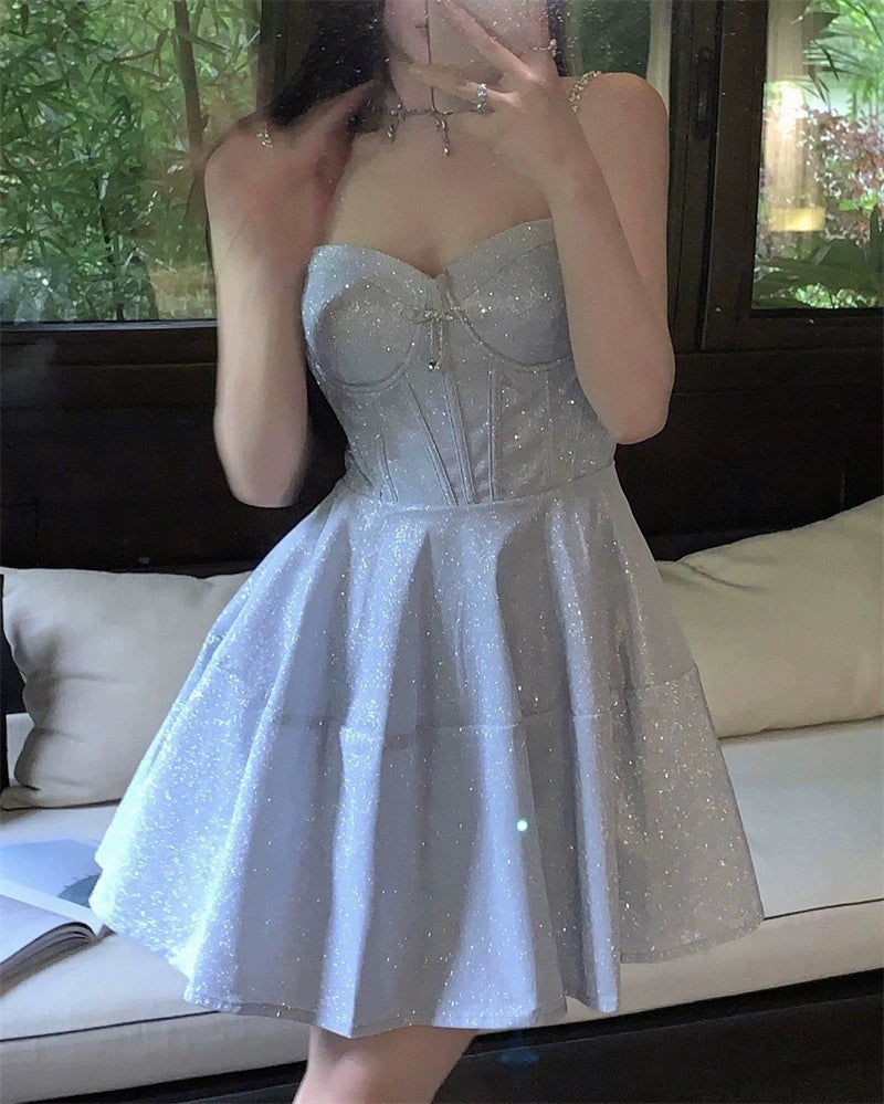 Blaues Damenkleid S982