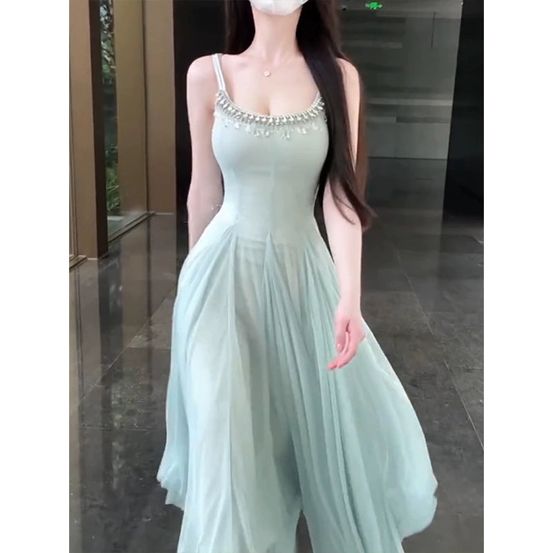 Grünes Damenkleid S988