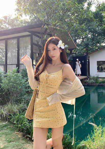 Robe jaune tendance S830