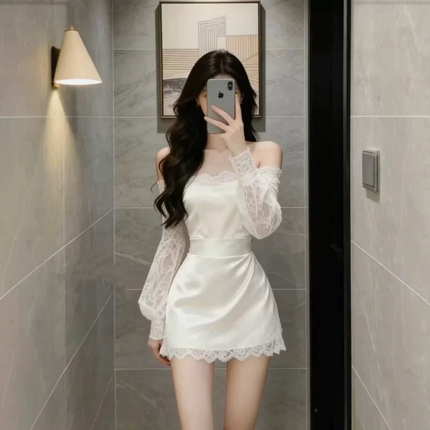 Robe blanche tendance S838