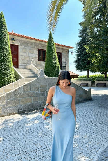 Bescheidene A-Linie One-Shoulder-Satin-Grün-Ballkleider Formale Sommer-Frühlings-Hochzeitsgastkleider Hochzeitsgast-Outfit W0188